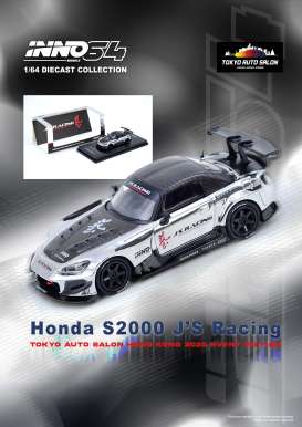 Honda  - S2000 J 2025 chrome silver - 1:64 - Inno Models - IN64-S2000JS-TASHK25 - IN64-S2000JS-TASHK25 | Toms Modelautos