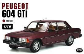 Peugeot  - 604 GTI 1983 red - 1:18 - OttOmobile Miniatures - OT1384 - OT1384 | Toms Modelautos
