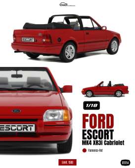 Ford  - Escort MK4 1986 red - 1:18 - OttOmobile Miniatures - OT1254 - OT1254 | Toms Modelautos