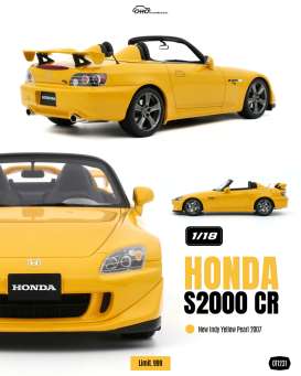 Honda  - S2000 CR 2007 yellow - 1:18 - OttOmobile Miniatures - OT1231 - OT1231 | Toms Modelautos