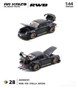 Porsche  - RWB 930 black - 1:64 - Almost Real - 6K0000101 - ALM6K0000101 | Toms Modelautos