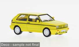 Volkswagen  - Golf 1989 yellow - 1:87 - Brekina - 1012674 - PCX871599 | Toms Modelautos