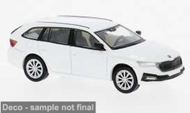Skoda  - Octavia IV Combi 2019 white - 1:87 - Brekina - 1004140 - PCX870596 | Toms Modelautos