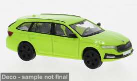 Skoda  - Octavia IV Combi 2019 green - 1:87 - Brekina - 1004141 - PCX870597 | Toms Modelautos