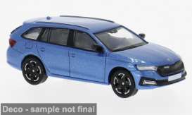 Skoda  - Octavia IV Combi 2019 blue - 1:87 - Brekina - 1004142 - PCX870598 | Toms Modelautos