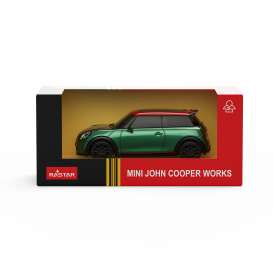 Mini  - John Cooper green - 1:43 - Rastar - 64740gr - rastar64740gr | Toms Modelautos