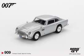 Aston Martin  - DB5 2006 silver - 1:64 - Mini GT - MGT00909-007TC - MGT00909-007TC | Toms Modelautos