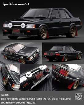 Mitsubishi  - Lancer black - 1:18 - Ignition - IG3966 - IG3966 | Toms Modelautos