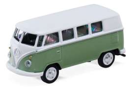 Volkswagen  - T1 Samba green/white - 1:64 - Schuco - S452040108 - schuco452040108 | Toms Modelautos