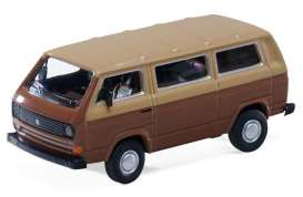 Volkswagen  - T3 brown/beige - 1:64 - Schuco - S452040109 - schuco452040109 | Toms Modelautos