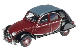 Citroen  - 2CV Charleston bordeaux/black - 1:64 - Schuco - S452040110 - schuco452040110 | Toms Modelautos