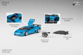 Lamborghini  - Diablo SVR blue - 1:64 - Microturbo - MT6413B1 - MT6413B1 | Toms Modelautos