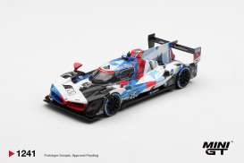 BMW  - M Hybrid V8 GTP 2024 white/blue/red - 1:64 - Mini GT - MGT01241-L - MGT01241-L | Toms Modelautos