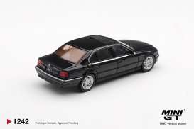 BMW  - 750 IL 1999 black - 1:64 - Mini GT - MGT01242-BL - MGT01242-BL | Toms Modelautos