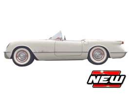 Chevrolet  - Corvette  1955 white - 1:64 - Maisto - 20-25918 - mai25918 | Toms Modelautos
