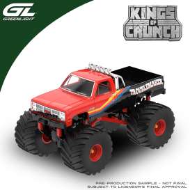 GMC  - High Sierra 2500 1987 red/black - 1:64 - GreenLight - 49190E - gl49190E | Toms Modelautos