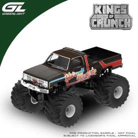 GMC  - Sierra  1981 black/red/blue - 1:64 - GreenLight - 49190F - gl49190F | Toms Modelautos