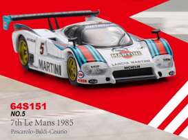Lancia  - LC2 1985 white/blue/red - 1:64 - Spark - 64S151 - spa64S151 | Toms Modelautos