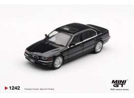 BMW  - 750 IL 1999 black - 1:64 - Mini GT - MGT01242-R - MGT01242-R | Toms Modelautos