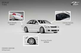 Toyota  - Crown S184 white - 1:64 - Microturbo - MT6414A1 - MT6414A1 | Toms Modelautos