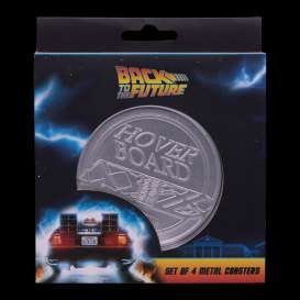 Accessoires Back to the Future - Embossed Metal Coasters  - Fanattik - UV-COASTBF - fanUV-COASTBF | Toms Modelautos