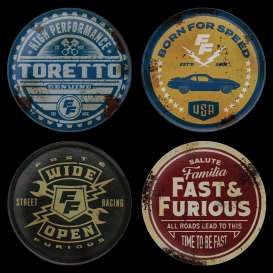 Accessoires Fast & the Furious - Vintage Style Printed Metal Co  - Fanattik - UV-FF01 - fanUV-FF01 | Toms Modelautos
