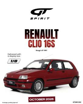 Renault  - Clio 16S 1991 red - 1:8 - GT Spirit - GTS801202 - GTS801202 | Toms Modelautos