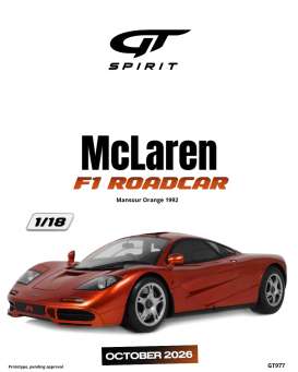 McLaren  - F1 Roadcar 1992 orange - 1:18 - GT Spirit - GT977 - GT977 | Toms Modelautos