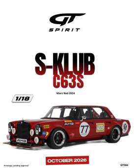 Mercedes Benz  - S-Klub X63S 2024 red - 1:18 - GT Spirit - GT584 - GT584 | Toms Modelautos