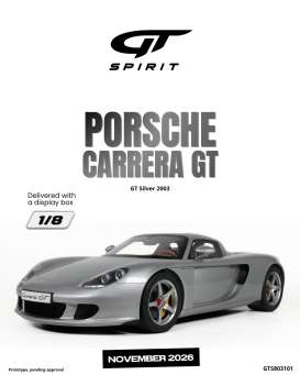 Porsche  - Carrera GT 2003 silver - 1:8 - GT Spirit - GTS803101 - GTS803101 | Toms Modelautos