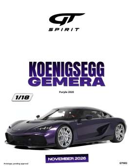 Koenigsegg  - Gemera 2020 purple - 1:18 - GT Spirit - GT983 - GT983 | Toms Modelautos