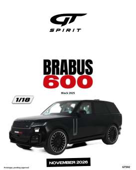 Brabus  - 600 2025 black - 1:18 - GT Spirit - GT592 - GT592 | Toms Modelautos