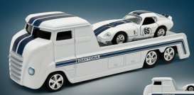 Shelby  - Daytona Hauler white/blue - 1:64 - Acme Diecast - SC64004 - acmeSC64004 | Toms Modelautos
