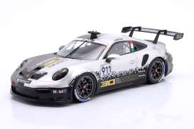 Porsche  - 911 GT3 2022 white/grey - 1:18 - IXO Models - LEGT18-22CUP007 - ixoLEGT18-22CUP007 | Toms Modelautos