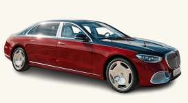 Mercedes Benz Maybach - S 680 4MATIC 2021 blue/red - 1:18 - Norev - 183919 - nor183919 | Toms Modelautos