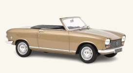 Peugeot  - 204 Cabriolet 1967 metallic beige - 1:18 - Norev - 184960 - nor184960 | Toms Modelautos