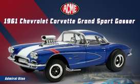 Chevrolet  - Corvette 1961 blue - 1:18 - Acme Diecast - 1800939 - acme1800939 | Toms Modelautos