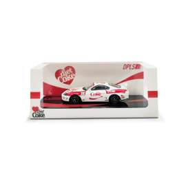 Toyota  - Supra white/red - 1:64 - DPLS - IN64-DPLS-A80-HKTS25 - IN64-DPLS-A80-HKTS25 | Toms Modelautos