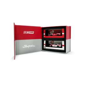 Toyota  - Supra white/red - 1:64 - DPLS - IN64-DPLS-A80-HKTS25 - IN64-DPLS-A80-HKTS25 | Toms Modelautos