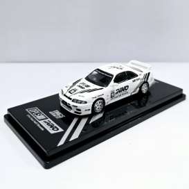 Nissan  - Skyline GT-R (R33) white/black - 1:64 - DPLS - DPLS-R33-TMCS25 - IN64-DPLS-R33-TMCS25 | Toms Modelautos