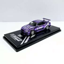Nissan  - Skyline GT-R (R34) purple chrome - 1:64 - DPLS - DPLS-R34-TMCS25 - IN64-DPLS-R34-TMCS25 | Toms Modelautos