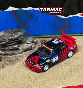 Mitsubishi  - Lancer EVO III 1998 red/black - 1:64 - Tarmac - T64G-050-98CR04 - TC-T64G-050-98CR04 | Toms Modelautos