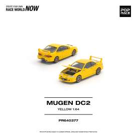 Honda  - Mugen DC2 yellow - 1:64 - Pop Race Limited - PR640377 - PR640377 | Toms Modelautos
