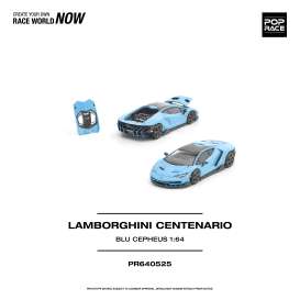 Lamborghini  - Centenario blue - 1:64 - Pop Race Limited - PR640525 - PR640525 | Toms Modelautos