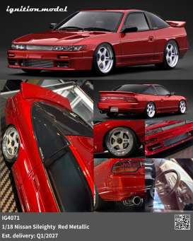 Nissan  - Sileighty red - 1:18 - Ignition - IG4071 - IG4071 | Toms Modelautos
