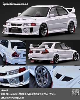 Mitsubishi  - Lancer Evo V white - 1:18 - Ignition - IG4017 - IG4017 | Toms Modelautos