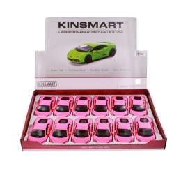Lamborghini  - Huracan LP 610-4 matte pink - 1:36 - Kinsmart - KT5382DPK - KT5382DPK | Toms Modelautos