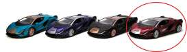 Lamborghini  - Sian FKP 37  red - 1:40 - Kinsmart - KT5431WF - KT5431WFr | Toms Modelautos