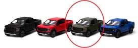 Ford  - F-150 Raptor 2022 matte green - 1:36 - Kinsmart - KT5436WM - KT5436WMg | Toms Modelautos