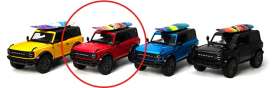Ford  - Bronco  2022 red - 1:34 - Kinsmart - KT5438WS - KT5438WSr | Toms Modelautos